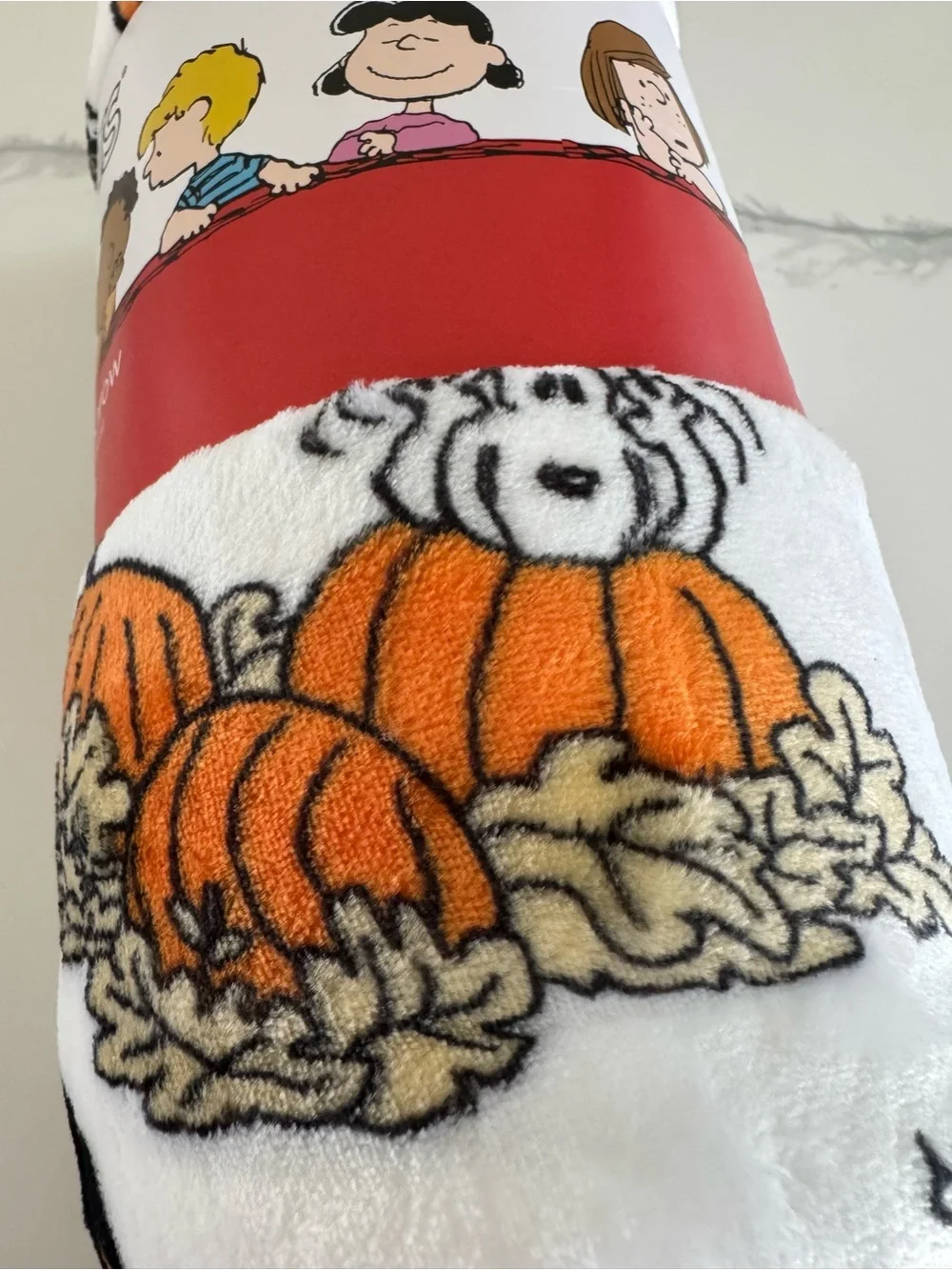 Peanuts Snoopy Oversized Halloween Pumpkin Throw Blanket 60 x 70